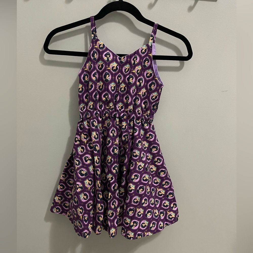 Purple Kids Dress with princess jasmine size 7